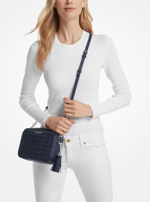 Sac à bandoulière Jet Set de taille moyenne en cuir matelassé