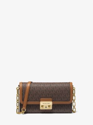 Tribeca Large Signature Logo Convertible Crossbody Bag image number 0