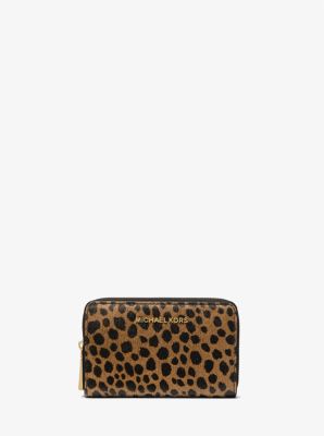 Jet Set Small Cheetah Print Calf Hair Wallet Michael Kors Canada