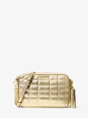 Michael kors jet set crossbody pale gold on sale