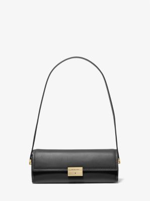 MK Ludlow Small Leather Convertible Pochette - Black - Michael Kors MICHAEL Michael Kors