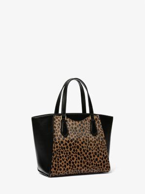 Taryn Small Cheetah Print Calf Hair Convertible Crossbody Bag