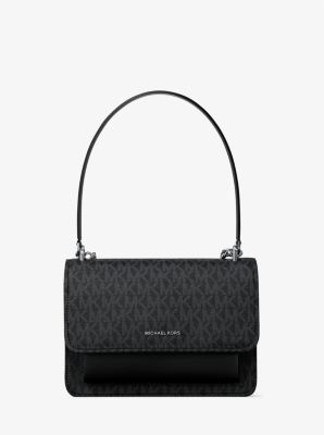 Borsa a tracolla Claire piccola con stampa logo image number 0