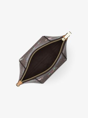 Jordi Small Signature Logo Convertible Crossbody Bag in BRN/ACORN | Michael Kors