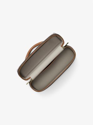 Tr&egrave;s petit sac &agrave; bandouli&egrave;re Jana &agrave; logo Signature in BRONZE/NOISETTE | Michael Kors