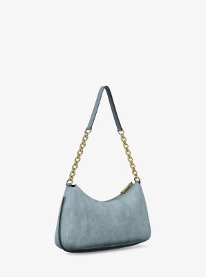 Pochette Nolita media in nabuk con catena in CHAMBRAY | Michael Kors