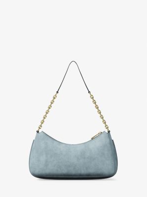 Pochette Nolita media in nabuk con catena in CHAMBRAY | Michael Kors