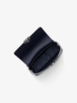 Tribeca Extra-Small Signature Logo Satchel in DRESS BLUES | Michael Kors