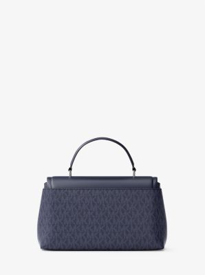 Tribeca Extra-Small Signature Logo Satchel in DRESS BLUES | Michael Kors