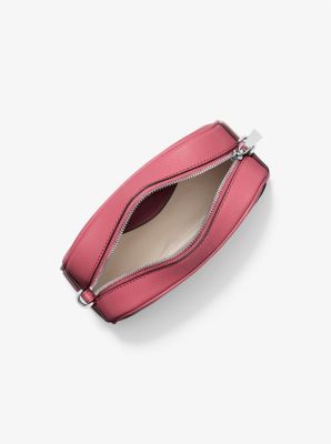 Jet Set Small Leather and Heart Embellished Strap Camera Crossbody Bag