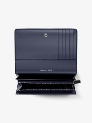 Cartera Jet Set grande de piel granulada in VESTIDO AZUL | Michael Kors