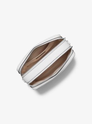 Bryant Medium Studded Pebbled Leather Camera Crossbody Bag in OPTIC WHITE | Michael Kors