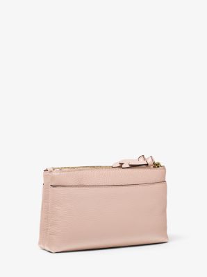 Medium Pebbled Leather DoubleZip Crossbody Bag Michael Kors