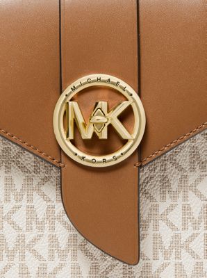 Small Logo and Leather Smartphone Crossbody Bag