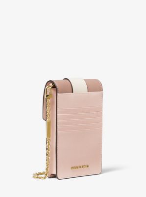 michael michael kors leather smartphone crossbody