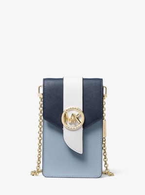 A Michael Kors Small Tri-Color Saffiano Leather Smartphone