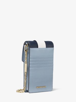 A Michael Kors Small Tri-Color Saffiano Leather Smartphone