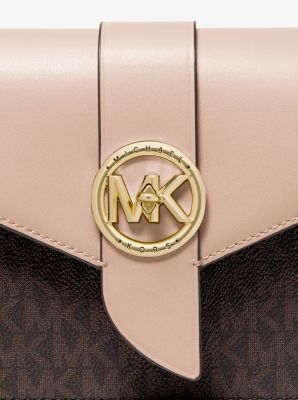 Medium Logo and Leather Convertible Crossbody Bag image number 4