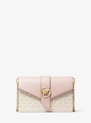 michael kors pink chain bag