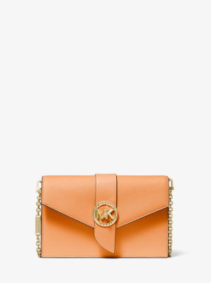 Medium Leather Convertible Crossbody Bag | Michael Kors