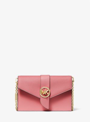 Medium Leather Convertible Crossbody Bag | Michael Kors