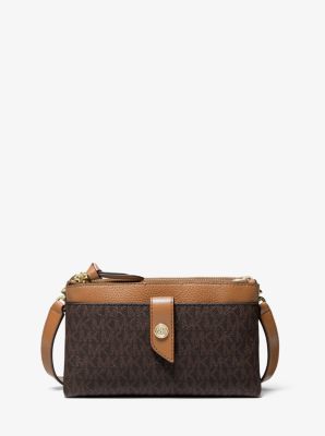 Descubrir 36+ imagen michael kors double zip crossbody