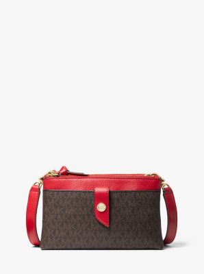 Michael kors crossbody clearance 2 zippers