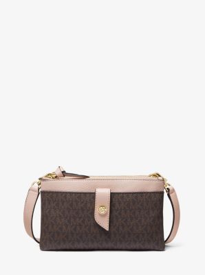 michael kors crossbody double zipper