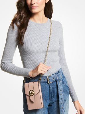 Small Saffiano Leather Smartphone Crossbody Bag | Michael Kors Canada