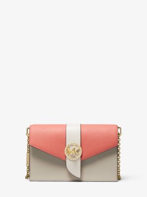 Medium Color-Block Leather Crossbody Bag | Michael Kors