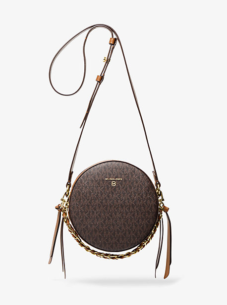 Delancey Medium Two-Tone Logo and Leather Canteen Crossbody Bag
