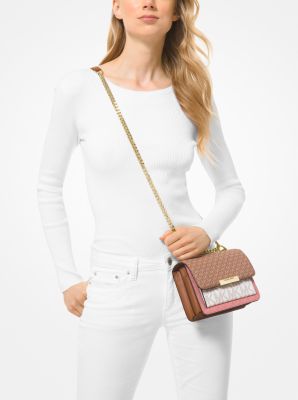 Jade Extra-Small Tri-Color Logo Crossbody Bag
