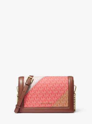 Jet Set Large Color-Block Logo and Leather Crossbody Bag | Michael Kors