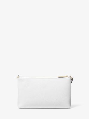 Grande pochette-bracelet Jet&nbsp;Set en cuir grain&eacute;