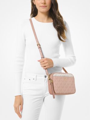 Michael kors top handle camera best sale bag