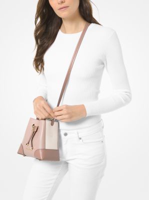 michael michael kors mercer pebble leather crossbody