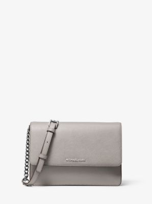 gusset saffiano leather crossbody