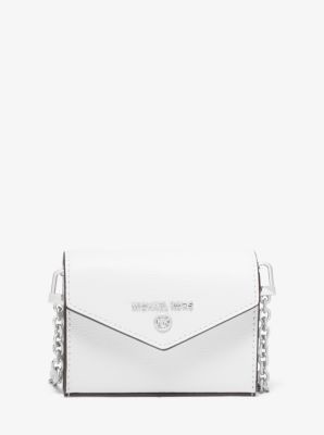 michael michael kors crossgrain leather small crossbody clutch