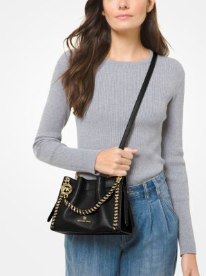 Petit sac bandouli re Mina en cuir grain Michael Kors Canada