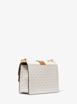 Greenwich Small Color-Block Logo and Saffiano Leather Crossbody Bag image number 2