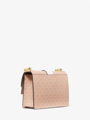 MICHAEL KORS Greenwich Small Two-Tone Logo And Saffiano Leather