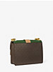 Petit sac à bandoulière Greenwich en cuir Saffiano à blocs de couleurs et à logo image number 2