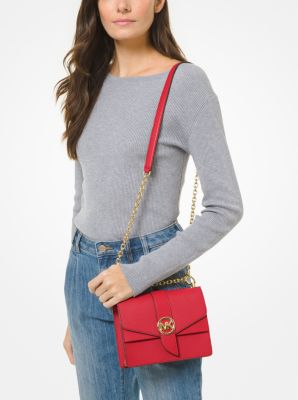 MICHAEL KORS Greenwich Small Two-Tone Logo And Saffiano Leather