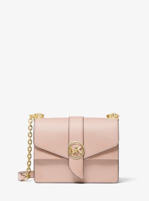 MICHAEL KORS Greenwich Small Two-Tone Logo And Saffiano Leather