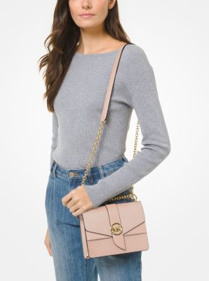 Umhängetasche Greenwich Small aus Saffianleder in ZARTROSA | Michael Kors