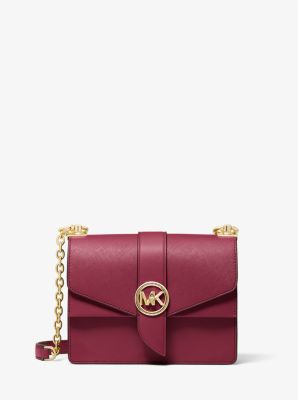 Michael Kors Greenwich Small Saffiano Crossbody Bag or Bag+Wallet SET  Wildberry