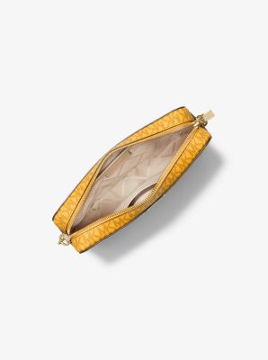 Jet Set Large Two-Tone Logo Crossbody Bag in SUN MULTI | Michael Kors