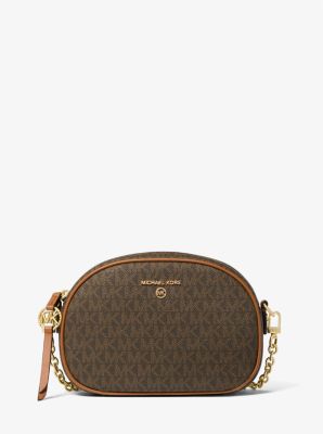 michael kors logo camera bag