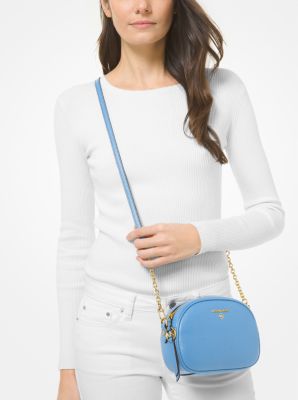 Borsa per fotocamera Jet&nbsp;Set convertibile piccola in pelle martellata in SUD PACIFICO | Michael Kors