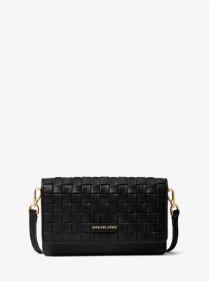 MICHAEL Michael Kors Jet Set Medium Woven Leather Crossbody Bag